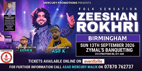 Zeeshan Rokhri | Live in BIRMINGHAM | 2026