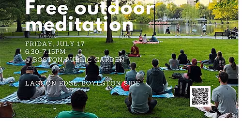 Free Outdoor Meditation at Boston Public Garden