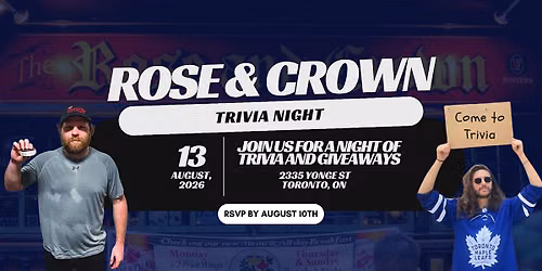 Rose & Crown Hockey Team Trivia Night