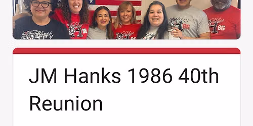 Hanks high school 40th reunion