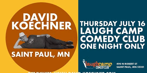 David Koechner LIVE \u2014 Stand-Up at Laugh Camp Comedy Club (Saint Paul)