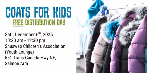 Coats for Kids (0-18) - FREE Distribution Day