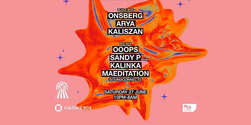 Solstice Echo: Onsberg \/ Arya \/ Kaliszan \/ SoundConnects: Ooops \/ Sandy P B2B Kalinka \/ Maeditation