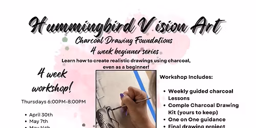 Charcoal Drawing Foundations \u2013 4-Week Series