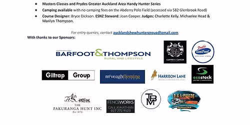 Barfoot & Thompson Pukekohe Show Hunter Spring Festival