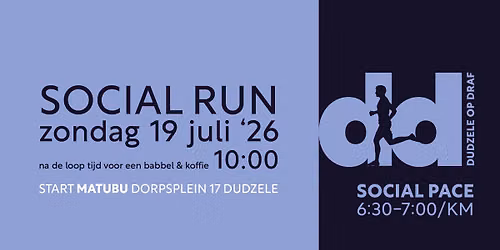 SOCIAL RUN IIII - 5KM - Dudzele op Draf x Matubu