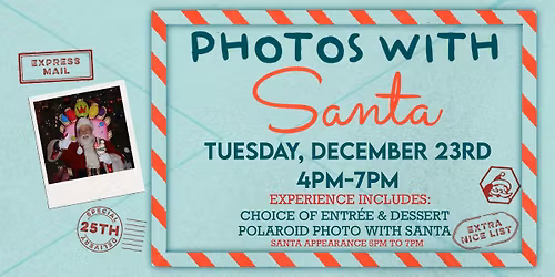 12\/23 Photos with Santa at JoJo\u2019s Winter Wonderland!