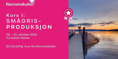 Norsvinskolen: Kurs i sm\u00e5grisproduksjon