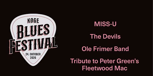 K\u00f8ge Blues Festival \u2013 efter\u00e5r 2026