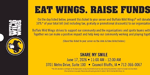 Buffalo Wild Wings - Eat Wings, Raise Funds!