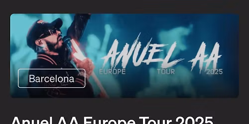 Anuel Barcelona front stage 