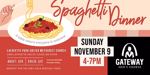 Spaghetti Dinner - Benefitting our GALA Fund