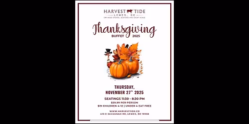 Thanksgiving Buffet at Harvest Tide