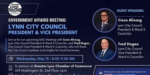 GAC Meeting w\/ Lynn City Council - Coco Alinsug & Fred Hogan