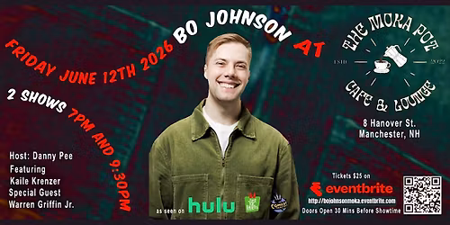 Bo Johnson, Comedy at Moka Pot w\/ Kaile Krenzer, Danny Pee and more
