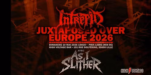 Concert Metal : INTREPID (EST) + AS I SLITHER (FR) @Lille - High Voltage Bar