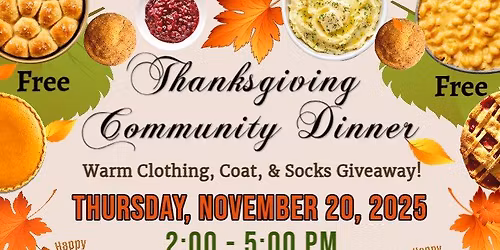 Free Thanksgiving Community Dinner