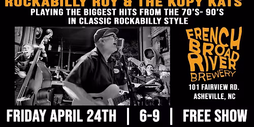 Free Music!! Rockabilly Roy & the Kopy Kats at French Broad River Brewery