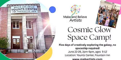 Cosmic Glow Space Camp! (Art camp for ages 5-12)