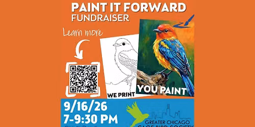 Fundraiser for Greater Chicago Bird Rescue - Wine, Painting, and Fun with Friends.