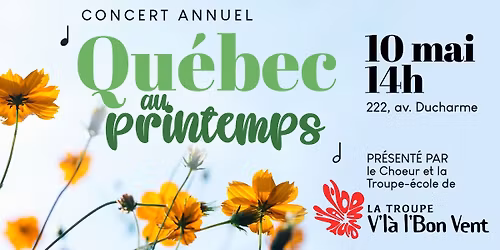 Spectacle du ch\u0153ur et de la troupe \u00e9cole- Troupe V'la l'Bon vent