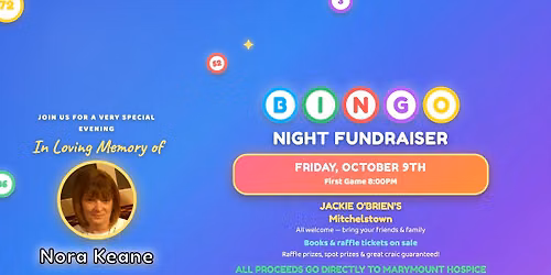 In Loving Memory of Nora Keane \u2013 A Bingo Night to Remember