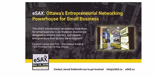 eSAX Entrepreneur Networking Tradeshow for Small Business - November 18, 2026