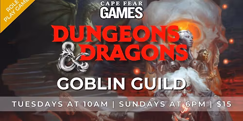 Goblin Guild: Kids\u2019 RPG Night - $15