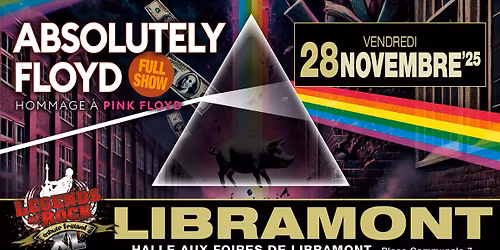 PINK FLOYD TRIBUTE SPECIAL | Halle aux Foires de Libramont - Chevigny