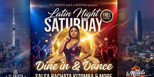 Saturday LATIN NIGHT - Theme: Red, Blue and White