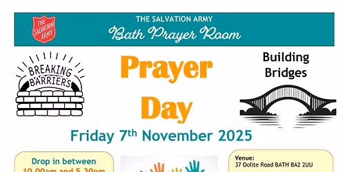Bath SA Prayer Room - Prayer Day - 7th November