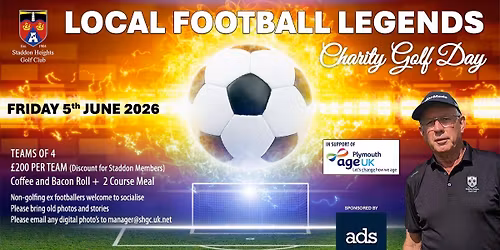 Local footballers golf day