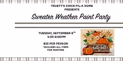 Sweater Weather Paint Party