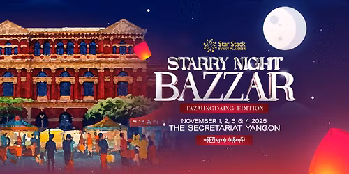 Starry Night Tazaungdaing Bazaar