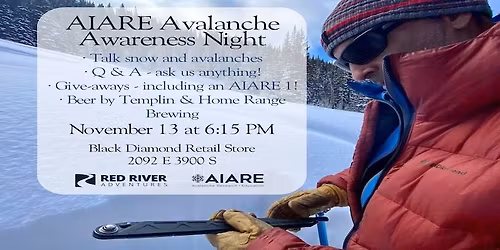 AIARE Avalanche Awareness Night | Black Diamond Retail SLC
