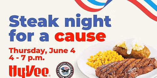 Steak Night for a Cause at Hy-Vee: 6\/04