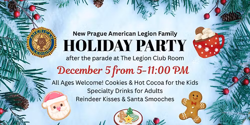 Holiday Party at The New Prague American Legion Club Room