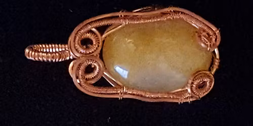 Beginner Wire Weave Cabochon Pendant