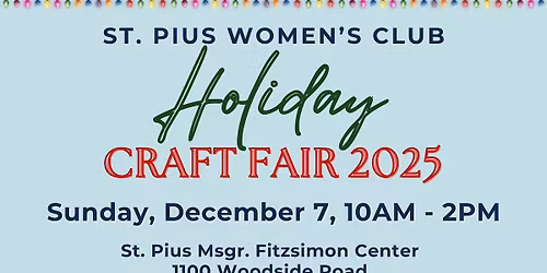 Holiday Craft Fair & Pictures with Santa