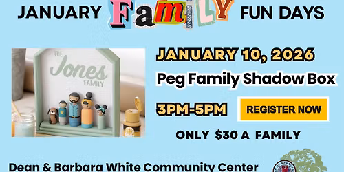 Family Fun Days - Peg Family Shadow Box