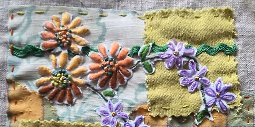 Fabric Postcard Workshop with I Used to Be