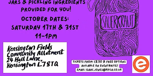 Ruby Sauerkraut Workshop In Kensington