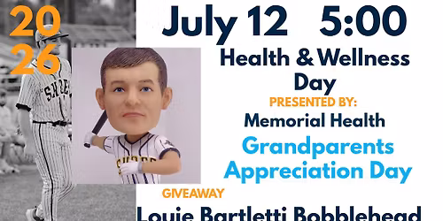 Louie Bartletti Bobblehead Giveaway, Health and Wellness Day & Grandparents Appreciation Day