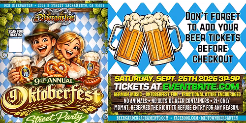 Oktoberfest Midtown Sacramento - 2026