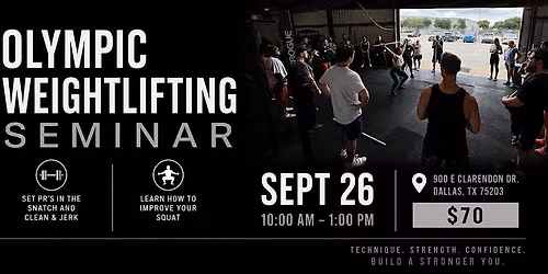 Olympic Weightlifting Seminar