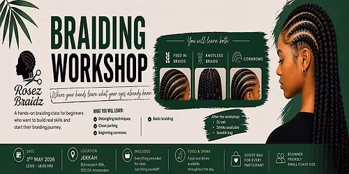 Braiding Workshop \u2013 Rosez Braidz