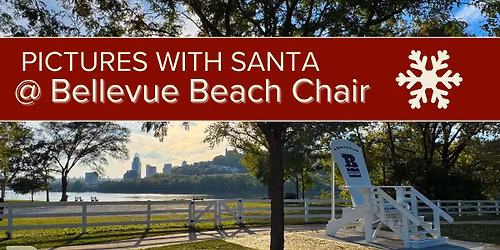 Pictures with Santa at the Bellevue Beach Chair
