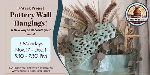 3 Week: Pottery Wall Hangings!
