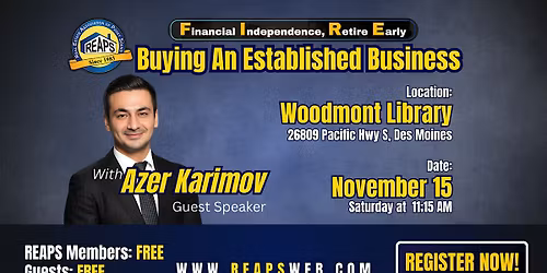 Real Estate Investing: Buying An Established Business  - FIRE GROUP