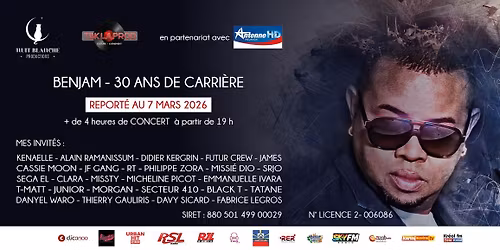BENJAM - 30 ans de carri\u00e8re
